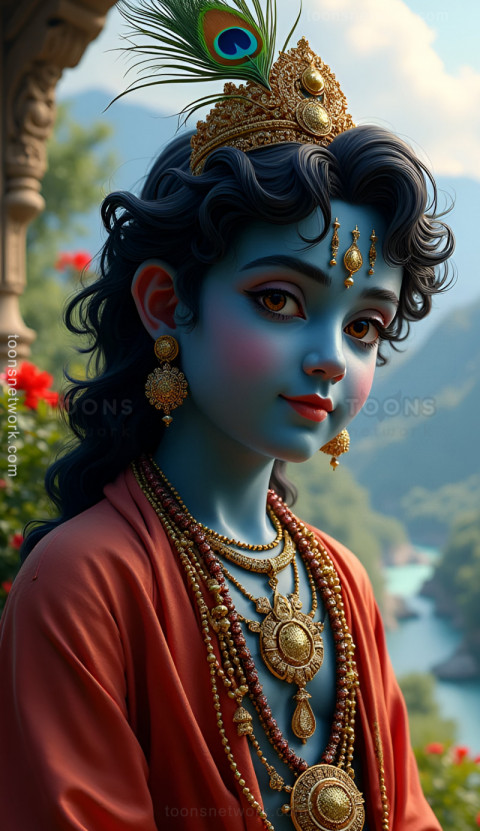 Beautiful little Krishna with Enchanting Eyes, Download Krishna Wallpaper #4