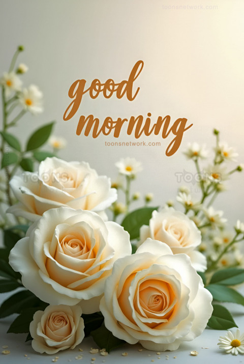 White Roses Lots of Love, Download Good Morning Images #10