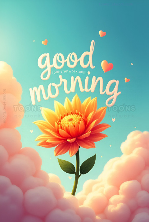 Flower in the Morning Sky, Download Good Morning Images #12