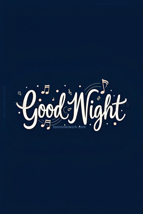 Simple Music Style Good Night Wish, Download Good Night Images #30