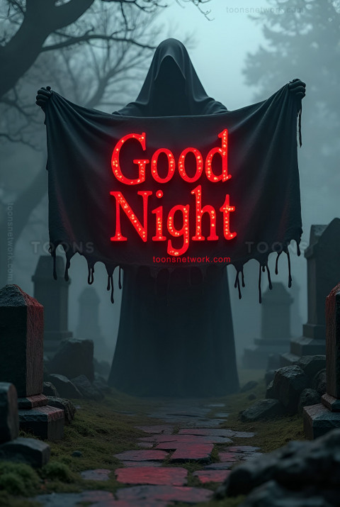 A Ghost Holds a Good Night Message, Download Good Night Images #55