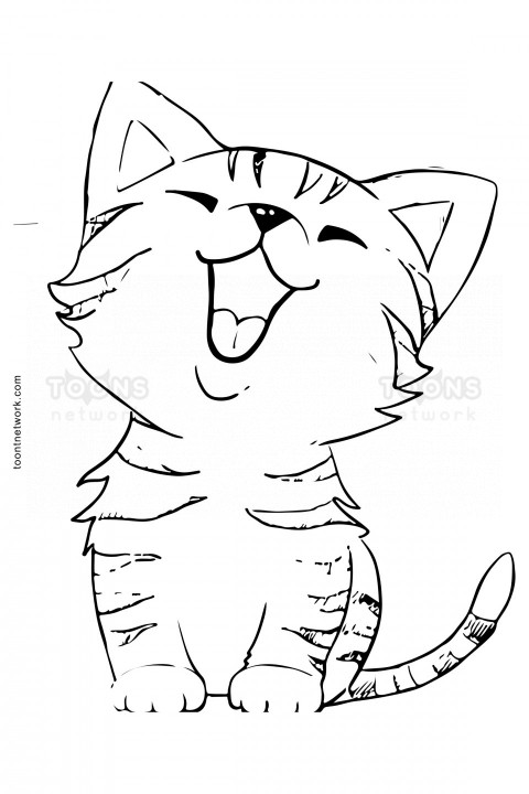 Pencil Drawing of a Cute Kitten, Cat Drawing Ideas #14