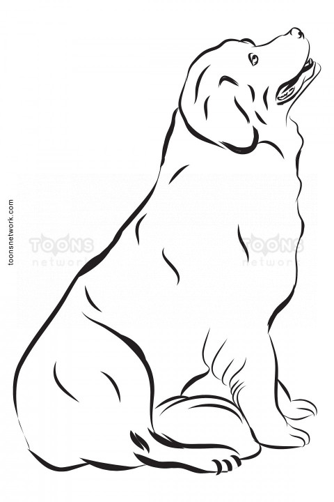 Very Easy Pencil line Drawing of a Dog for Kids, Dog Drawing Ideas #20