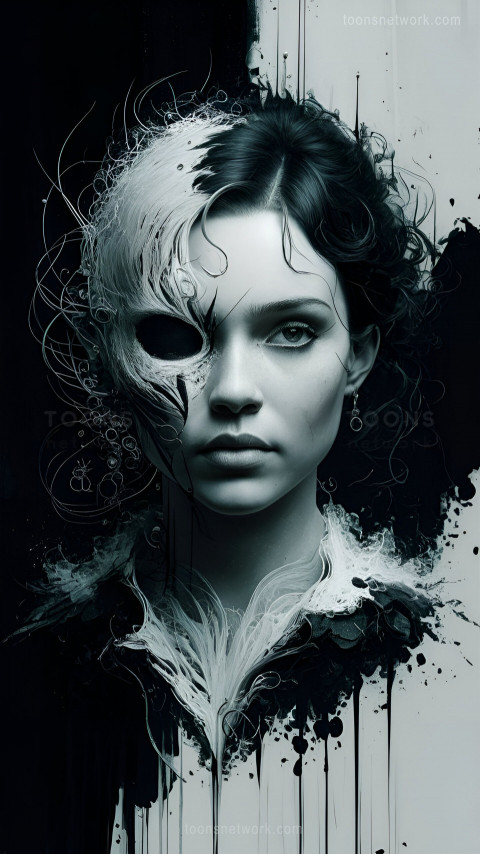 Free Abstract Woman Wallpaper, Dark Fantasy Artwork #4