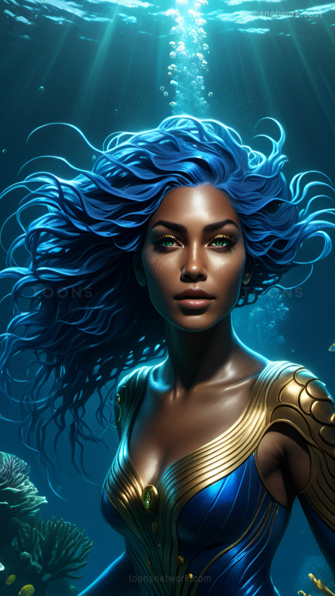 Free Abstract Aqua Woman Wallpaper #10