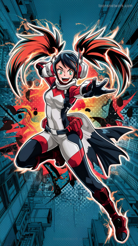 Download Anime My Hero Academia Kyoka Jiro in Red White Wallpaper #16