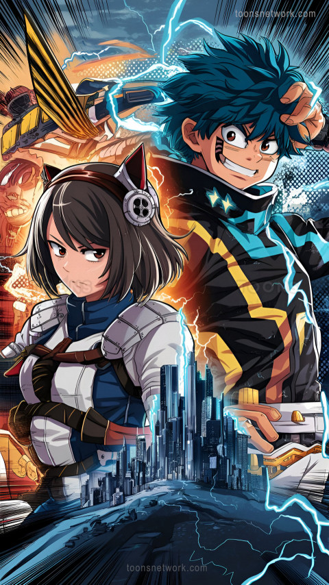 Download Anime My Hero Academia Kyoka Jiro and Deku Wallpaper #20