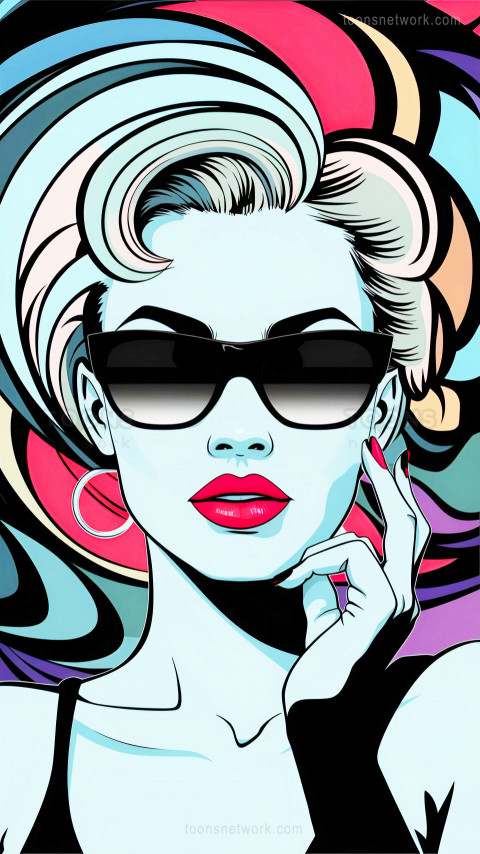 Free Abstract Pop Art Woman Wallpaper #24