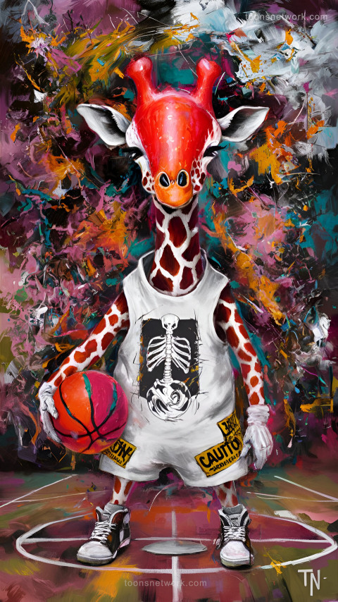 If Giraffes Played Basketball, Download Funny Wallpapers #8