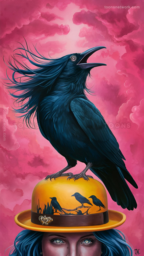 Abstract Imagination of a Human and Crow, Download Funny Wallpapers #10