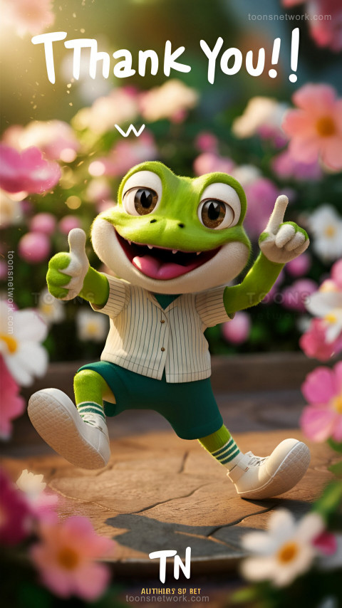 Funny Green Baby Frog Say Thank you, Download Funny Wallpapers #32