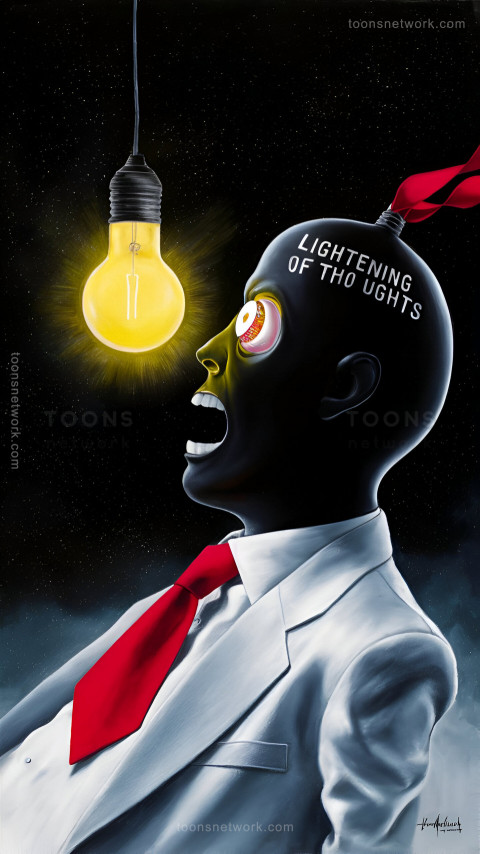 Man with Lightening of Thoughts, Download Funny Wallpapers #54