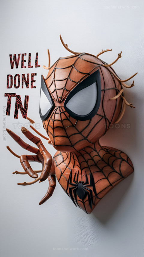 3d Sculpture of a Humorous Spider Man, Download Funny Wallpapers #60