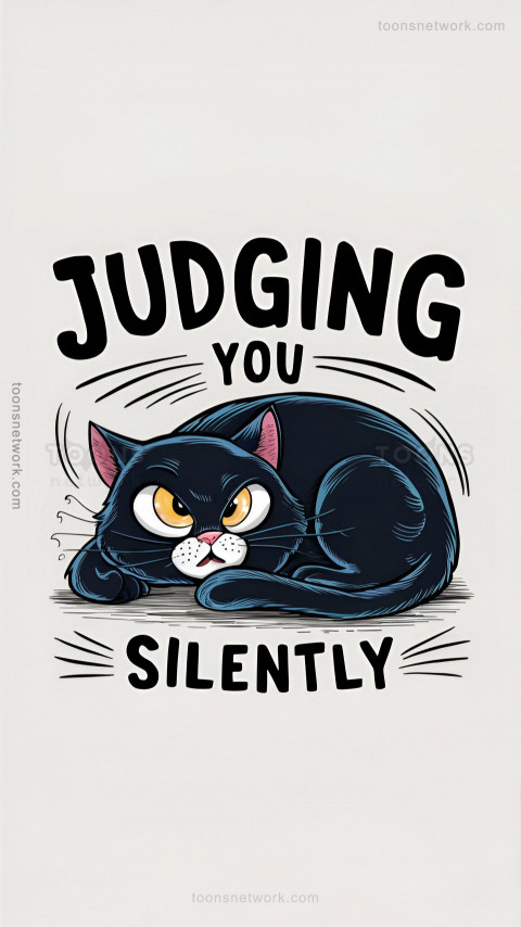 Funny Cat with a Sarcastic, Judging Expression, Download Funny Wallpapers #66