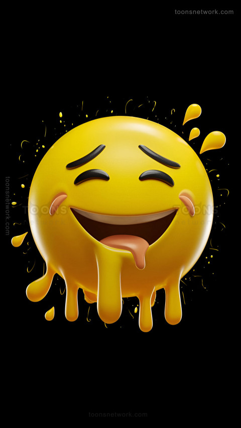 3D Cheerful Emoji Like Yellow Smiley Face, Closed Eyes, Download Funny Wallpapers #70