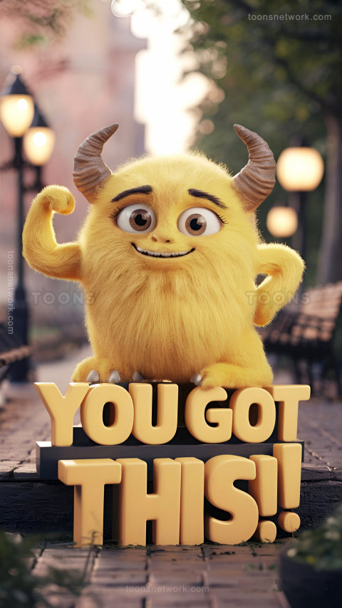 A Cute Yellow Furry Monster, Download Funny Wallpapers #77