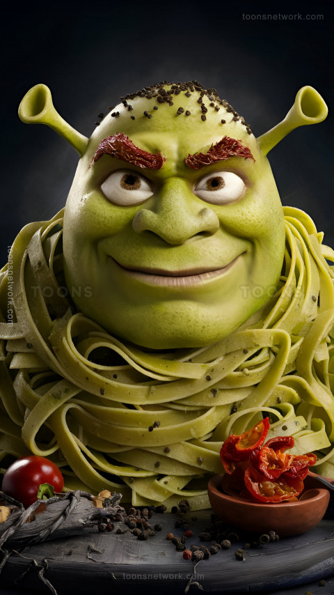 Funny Shrek Looks like Fettuccine, Download Funny Wallpapers #82