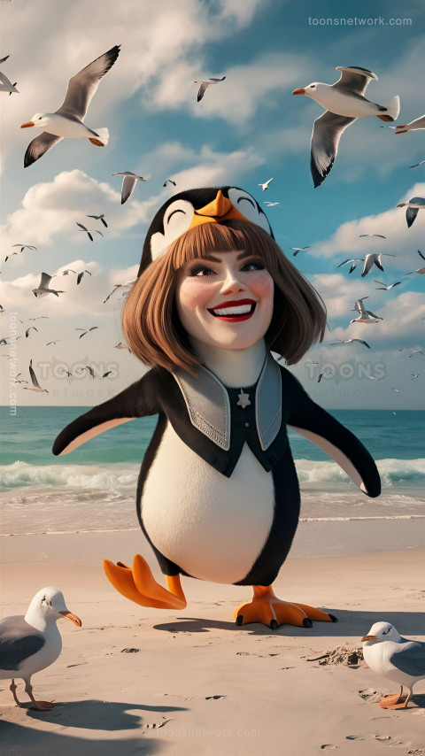 Funny Woman Penguin, Download Funny Wallpapers #86