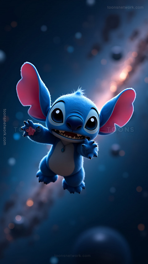 Cute Stitch in Space, Download Stitch Wallpaper #14