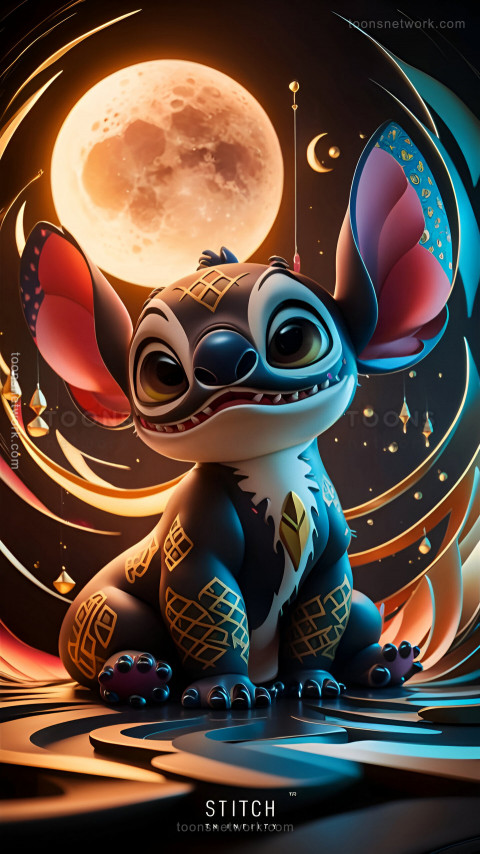 Cute Stitch in a Mysterious World, Download Stitch Wallpaper #39