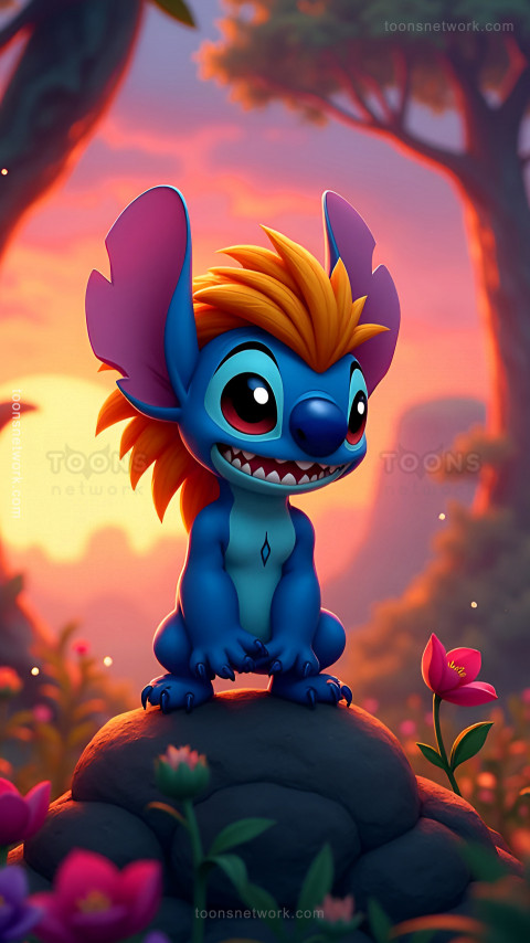 Cute Stitch posing like Disney Scar, Download Stitch Wallpaper #55