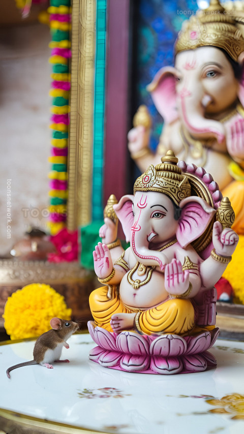 Little Ganesha Idol on Ganesh Chaturthi Festival, Download Ganesh Images #12