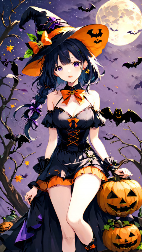 Halloween Anime Girl, Download Halloween Wallpaper #6