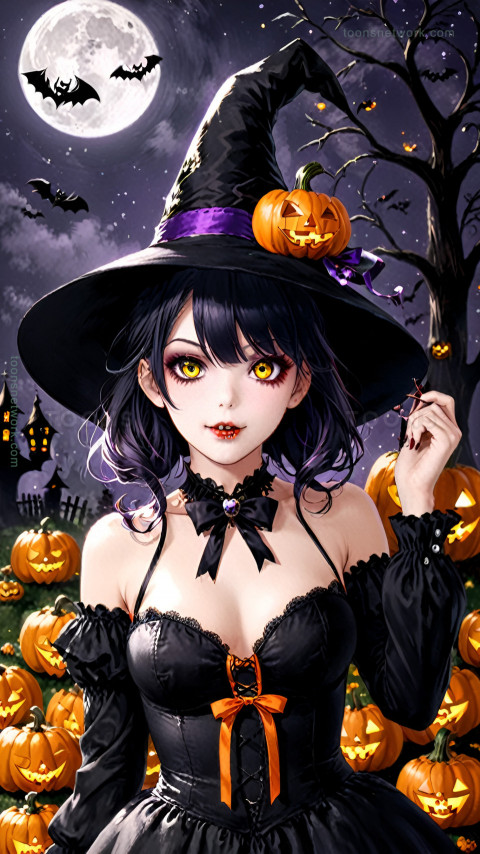 Halloween Anime Girl, Costume, Download Halloween Wallpaper #9