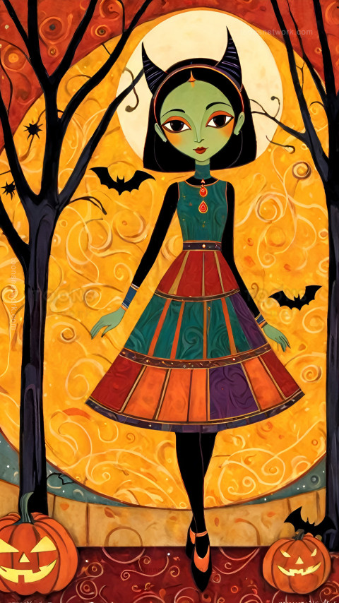 Halloween Girl, Classic, Download Halloween Wallpaper #20