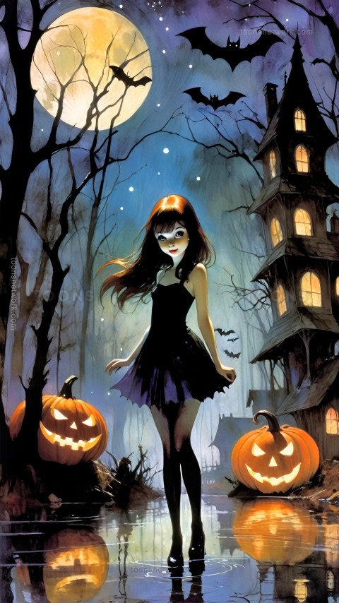 Halloween Girl, Cute, Download Halloween Wallpaper #24